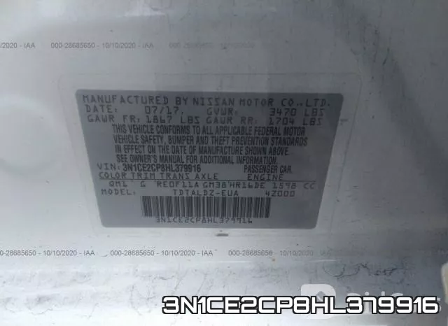 3N1CE2CP8HL379916 фото 10