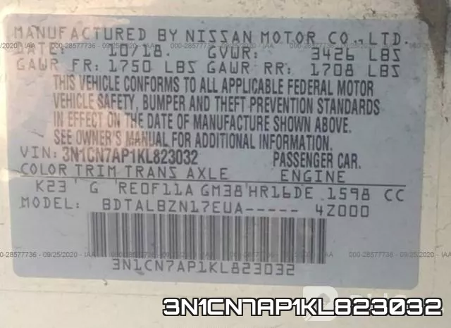 3N1CN7AP1KL823032 фото 8