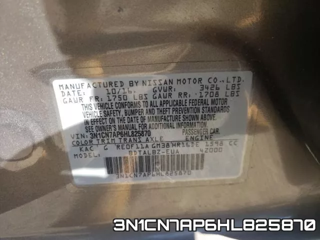 3N1CN7AP6HL825870 фото 2