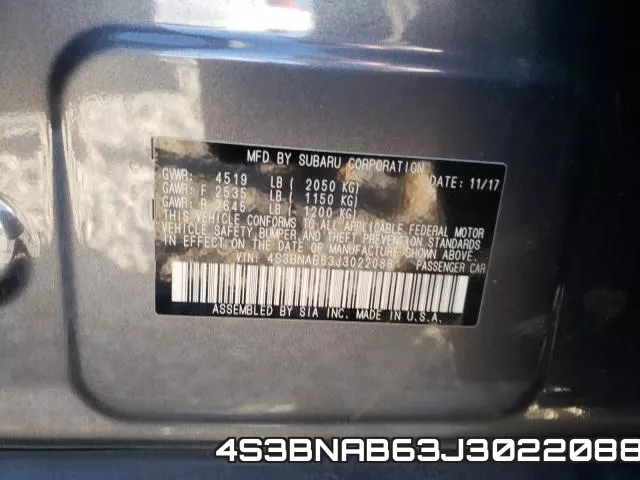 4S3BNAB63J3022088 фото 2