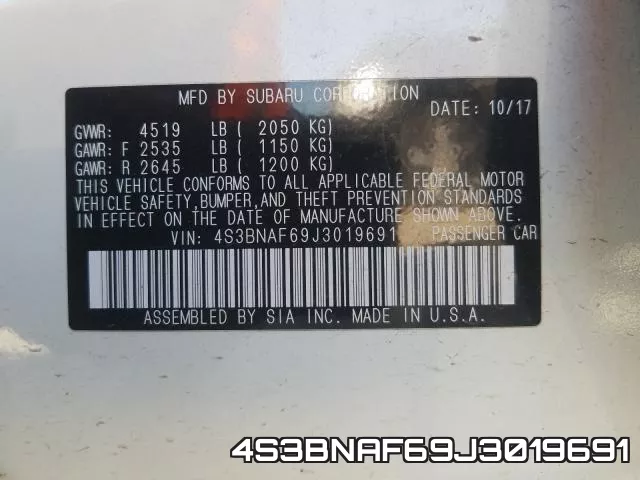 4S3BNAF69J3019691 фото 2