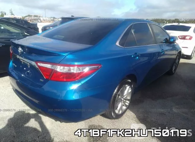 4T1BF1FK2HU750179 фото 5