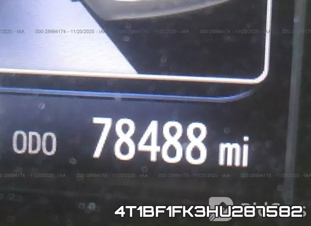 4T1BF1FK3HU287582 фото 8