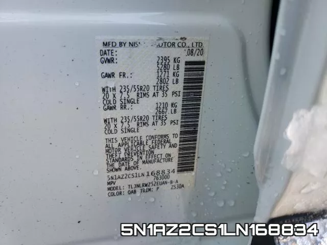 5N1AZ2CS1LN168834 фото 2