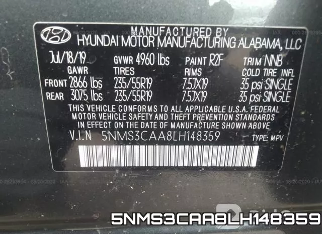 5NMS3CAA8LH148359 фото 10