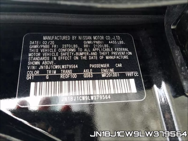 JN1BJ1CW9LW379564 фото 2