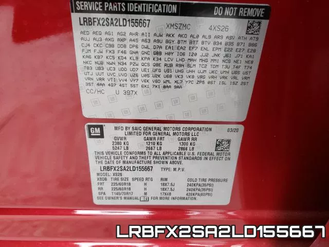 LRBFX2SA2LD155667 фото 2