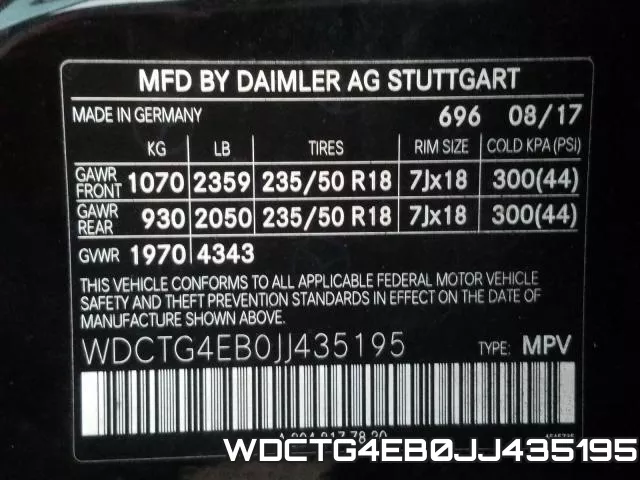 WDCTG4EB0JJ435195 фото 2