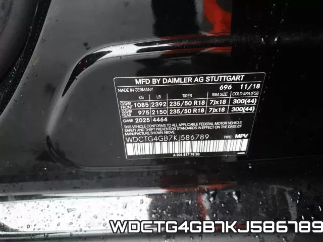 WDCTG4GB7KJ586789 фото 2