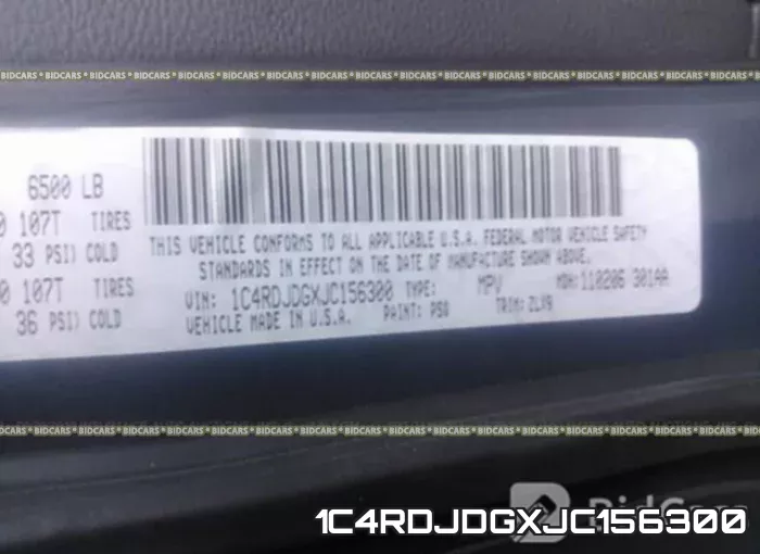 1C4RDJDGXJC156300 фото 10