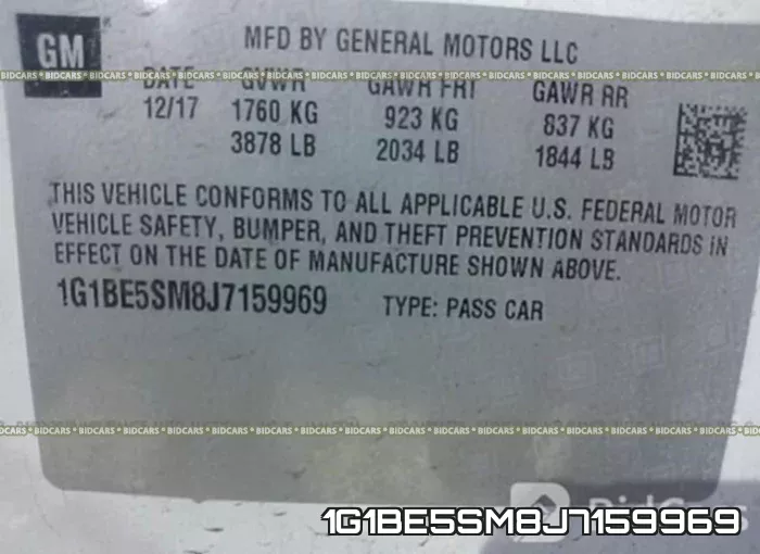 1G1BE5SM8J7159969 фото 10
