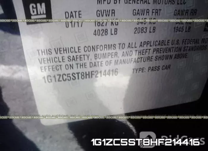 1G1ZC5ST8HF214416 фото 10