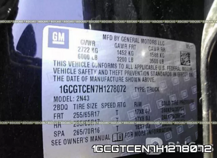 1GCGTCEN7H1278072 фото 10
