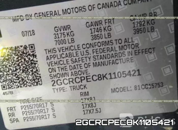 2GCRCPEC8K1105421 фото 10