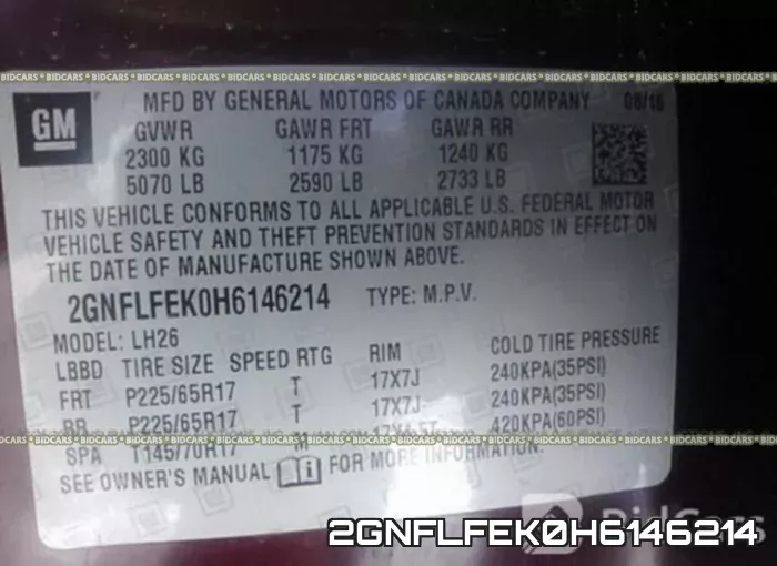 2GNFLFEK0H6146214 фото 10