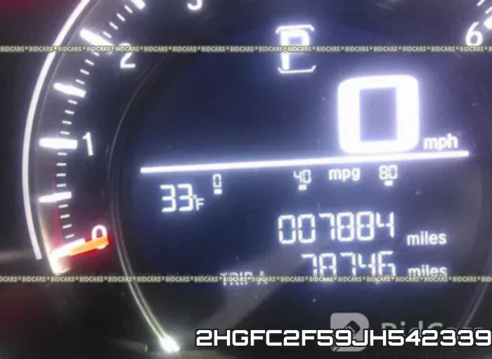 2HGFC2F59JH542339 фото 8