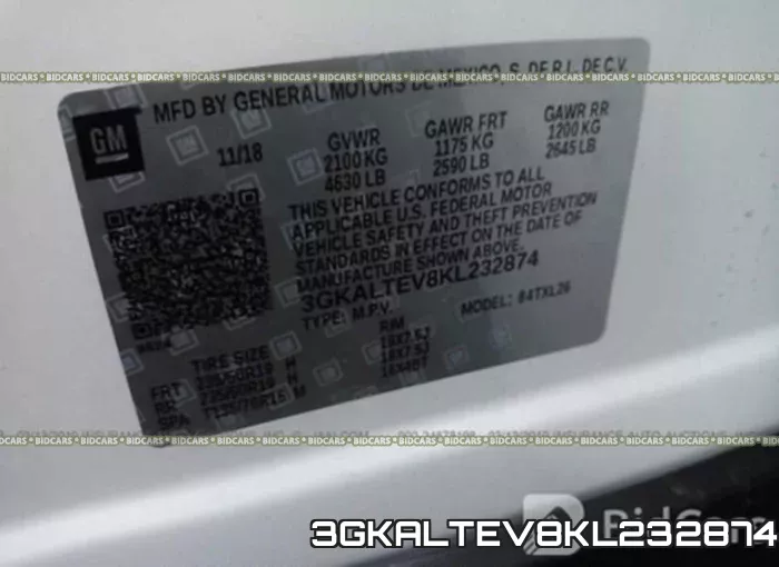 3GKALTEV8KL232874 фото 10