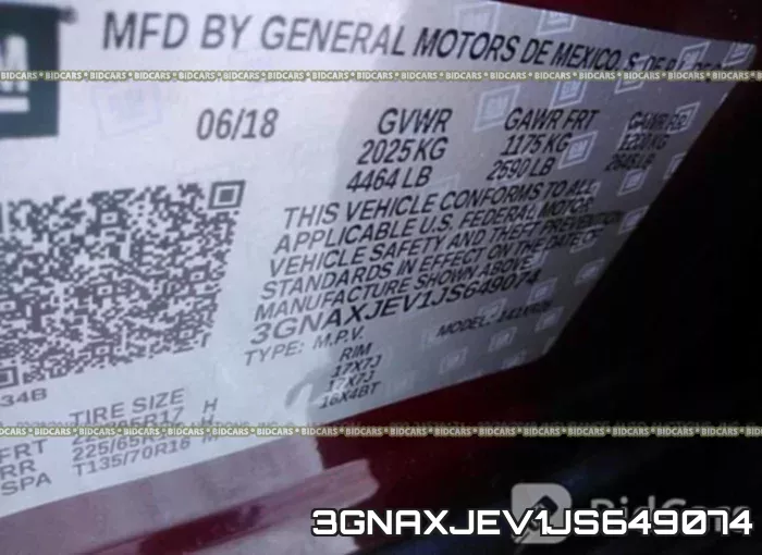 3GNAXJEV1JS649074 фото 10