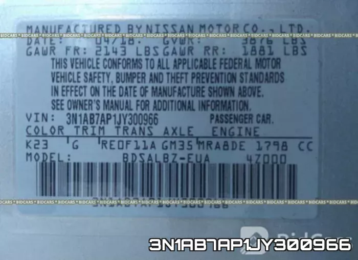 3N1AB7AP1JY300966 фото 10