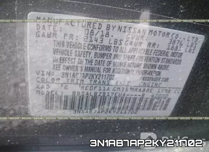 3N1AB7AP2KY211702 фото 10