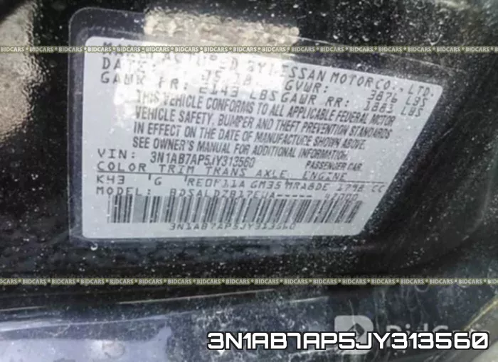 3N1AB7AP5JY313560 фото 10