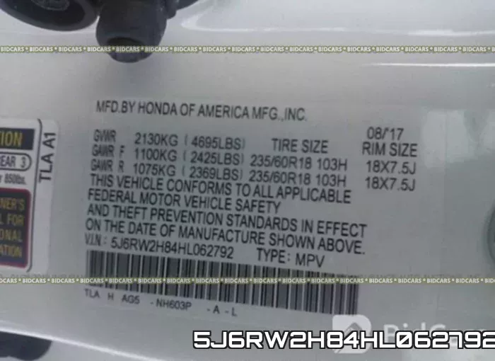 5J6RW2H84HL062792 фото 10