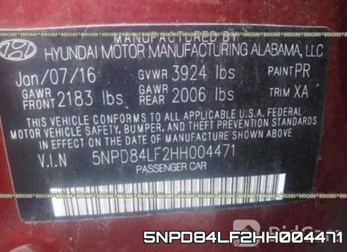 5NPD84LF2HH004471 фото 10