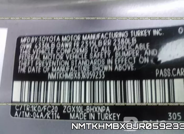 NMTKHMBX8JR059233 фото 10