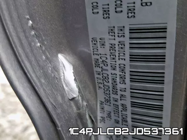 1C4PJLCB2JD537361 фото 2