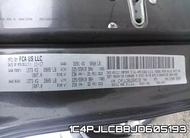 1C4PJLCB8JD605193 фото 10