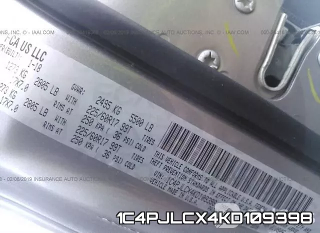 1C4PJLCX4KD109398 фото 10