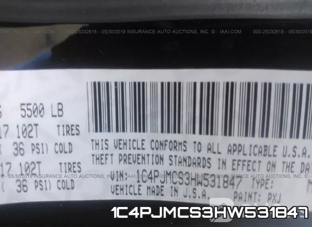 1C4PJMCS3HW531847 фото 9