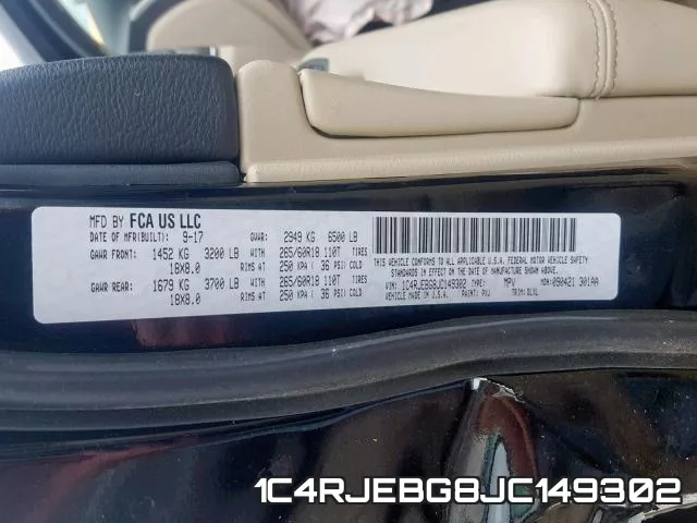 1C4RJEBG8JC149302 фото 2