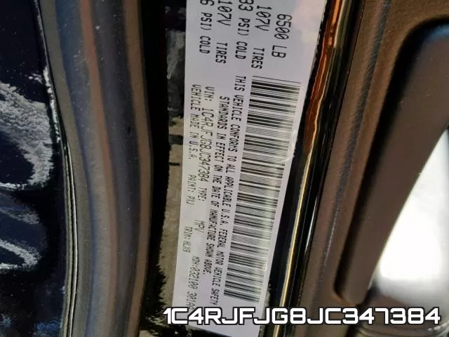 1C4RJFJG8JC347384 фото 2