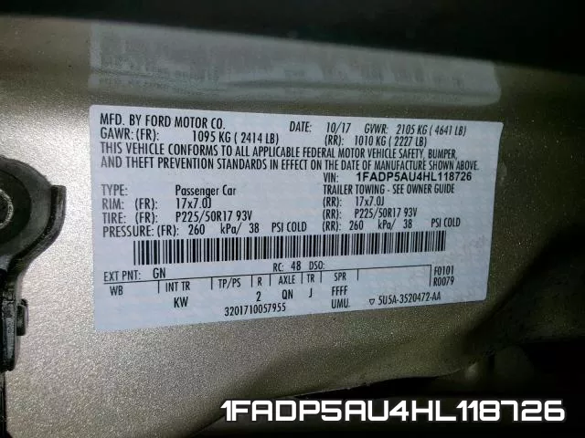 1FADP5AU4HL118726 фото 2