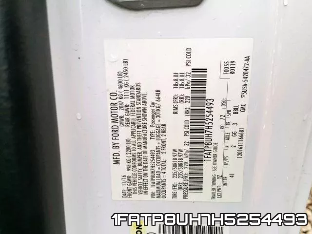 1FATP8UH7H5254493 фото 2