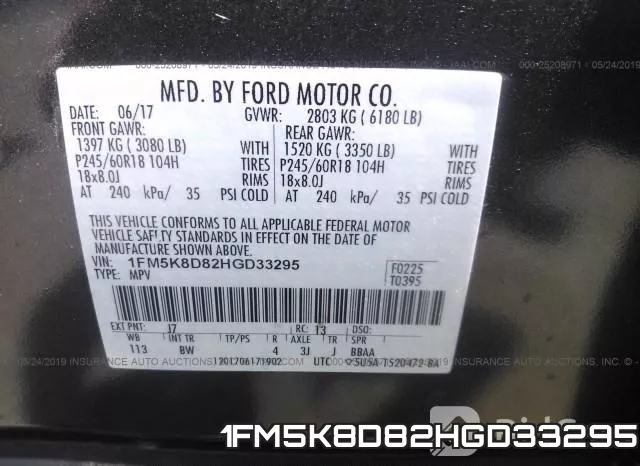 1FM5K8D82HGD33295 фото 10
