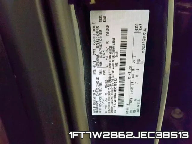 1FT7W2B62JEC38513 фото 2