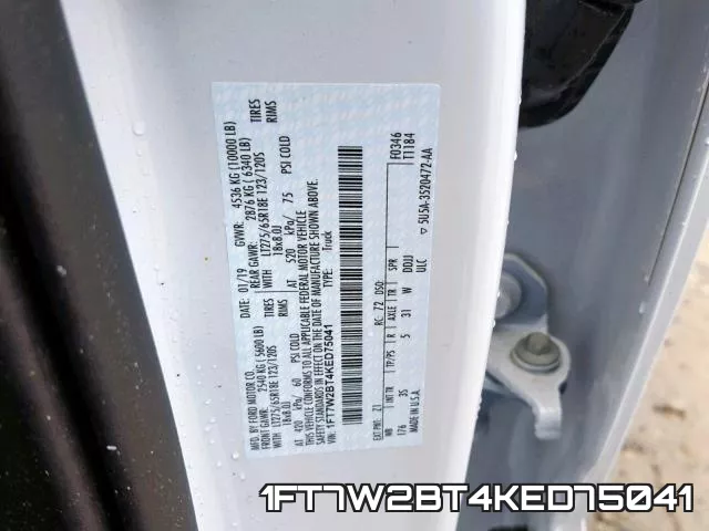1FT7W2BT4KED75041 фото 2
