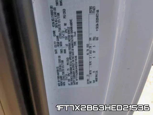 1FT7X2B63HED21536 фото 2