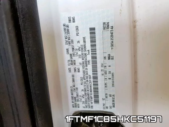 1FTMF1C85HKC51197 фото 2