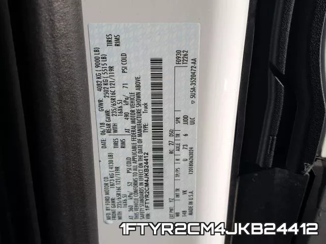 1FTYR2CM4JKB24412 фото 2