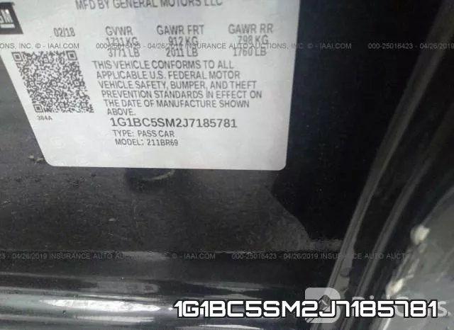 1G1BC5SM2J7185781 фото 10