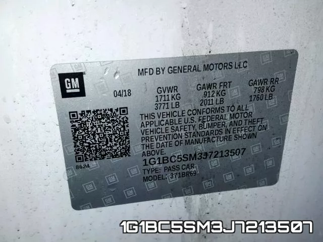 1G1BC5SM3J7213507 фото 2