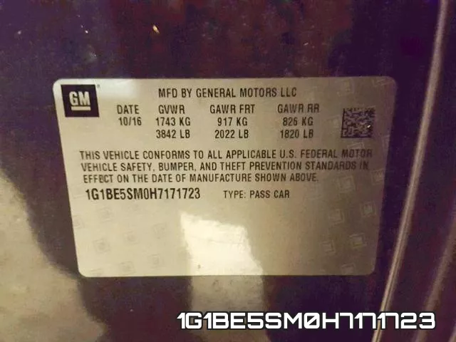 1G1BE5SM0H7171723 фото 2