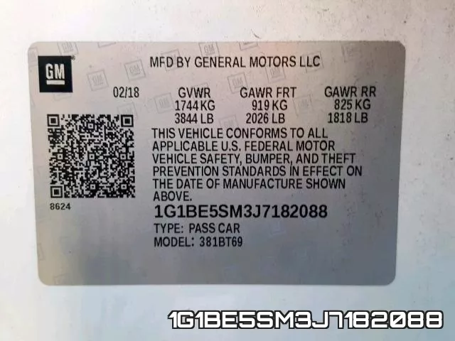 1G1BE5SM3J7182088 фото 2