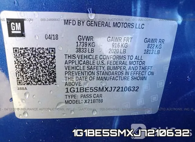 1G1BE5SMXJ7210632 фото 10