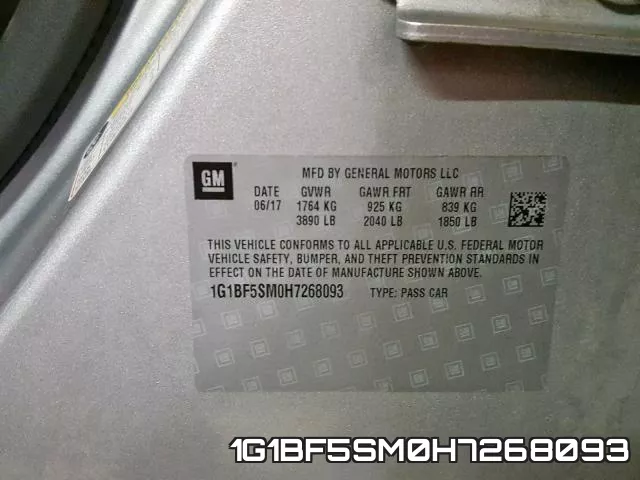 1G1BF5SM0H7268093 фото 2