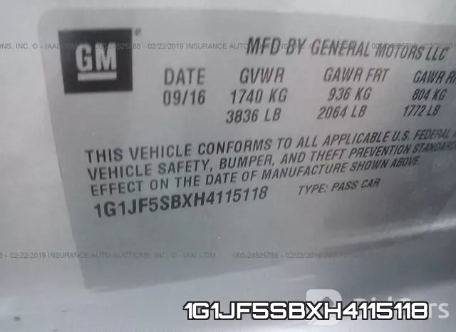 1G1JF5SBXH4115118 фото 10
