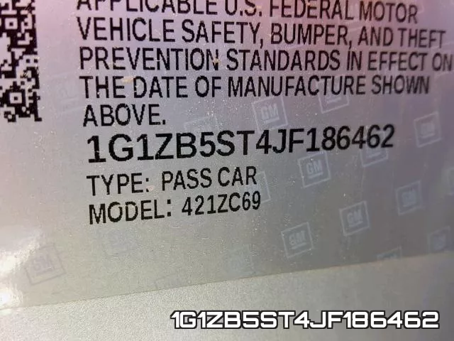 1G1ZB5ST4JF186462 фото 2